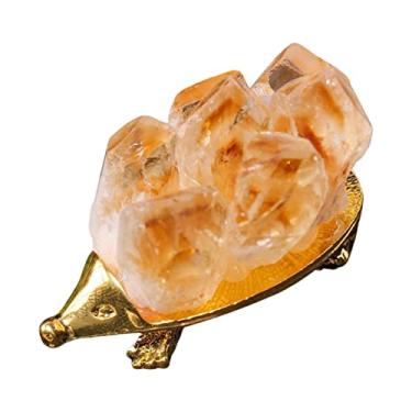 Imagem de Estátua de ouriço de cristal | Mini estátuas de ouriço de vidro,Coleção de cristais de cura de pedras preciosas esculpidas à mão, enfeites de decoração de mesa para casa presentes Aelevate