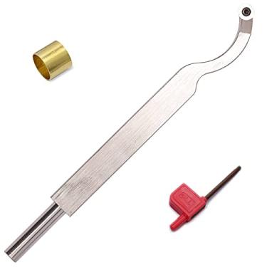 Imagem de Ferramenta de virar de madeira Carboneto Mini Radius com ponta vazada e ponta de cinzel Barra de Ferramenta com inserção de carboneto redondo Ci3 12 mm Hobbyist de madeira ou faça você mesmo ou carpinteiro, alça não incluída