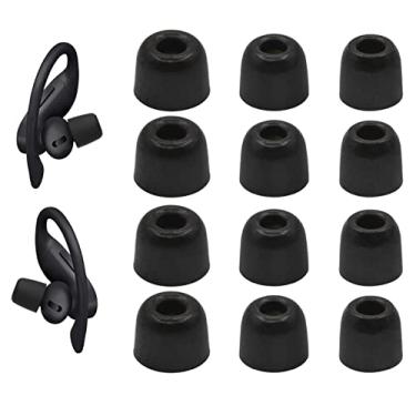 Imagem de JNSA Tampas de ouvido de espuma viscoelástica de substituição com cancelamento de ruído, tampões de ouvido compatíveis com Powerbeats Pro, [Fit in Case, G/M/S 3 tamanho 6 pares, preto (Foampbeatspro)