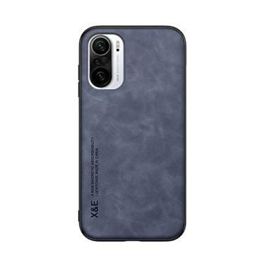 Imagem de Kepuch Silklike Capa para Xiaomi 11i/11X Pro,Redmi K40/K40 Pro,Poco F3 - Case Placa de Metal Embutida para Xiaomi 11i/11X Pro,Redmi K40/K40 Pro,Poco F3 - Azul