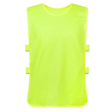 Imagem de Babadores de futebol adulto equipe esportes futebol treino treino colete malha respirável secagem rápida para atividades de construção em grupo ao ar livre 6 peças, verde, tamanho único