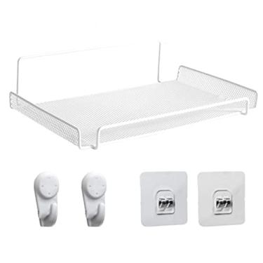 Imagem de roteador WiFi, suporte TV para quarto – suporte organizador armazenamento bandeja TV antiderrapante com forte capacarga: 30 cm x 17 cm x 6,4 cm Zekkle