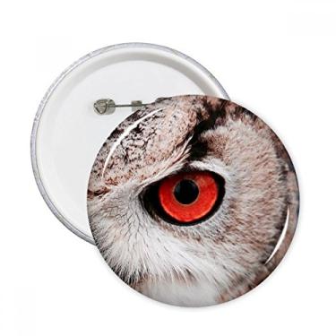 Imagem de Pcture Terrestre Organismo Animal Coruja Pinos Redondos Emblema Botão Decoração Acessório 5pcs
