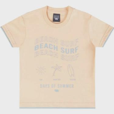 Imagem de Camiseta Infantil Menino Mangas Curtas Coral Surf Tam 2 a 3 - Biogás