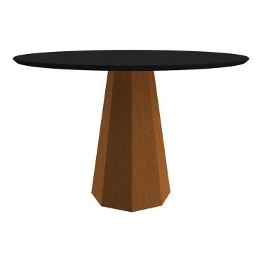 Imagem de Mesa De Jantar Isis 120cm Ypê Preto New Ceval