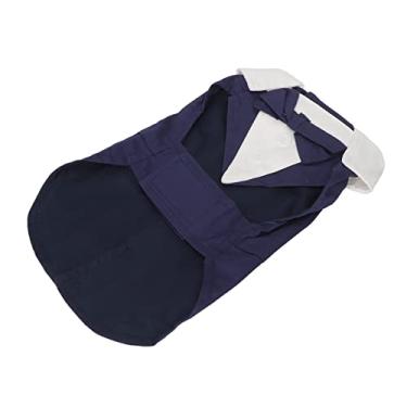 Imagem de Traje de Gravata Borboleta para Cachorrinho, Roupas Formais para Cachorros retrô, Quentinhas, Macias, Costura Requintada, para Casamento (XG)