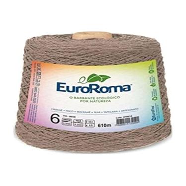 Imagem de Barbante Colorido, Euroroma, 600 g, Bege, 4/6 Fios, Rolo de 610 Metros