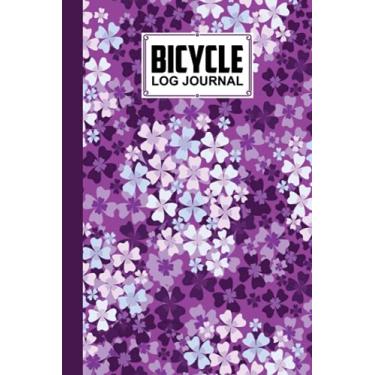 Imagem de Bicycle Log Journal: Bicycling ride journal Flowers Cover, Record your rides and performances, Gift idea for off road biking cycling enthusiasts | 120 Pages, Size 6" x 9" | by Boris Wegener