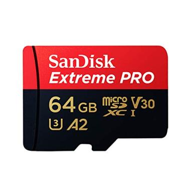 Imagem de Festnight Original genuíno SanDisk Extreme Pro 64GB Cartão MicroSD U3 C10 A2 V30 4K Cartão de memória TF Cartão Velocidade super rápida 170MB / s Leitura 90MB / s Gravação (64GB)