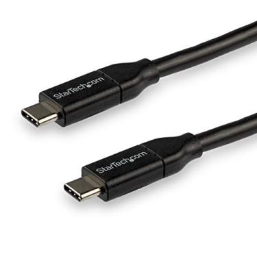 Imagem de StarTech. com cabo USB C para USB C – 3 m – Certificado USB-IF – 5A PD – USB 2.0 – Cabo de carregamento USB tipo C – Cabo de carregamento rápido USB C (USB2C5C3M)