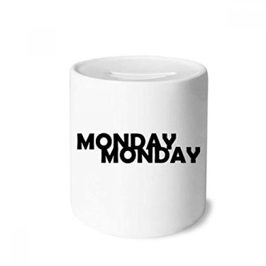 Imagem de DIYthinker Porta-moedas de cerâmica com personagens elegantes Monday