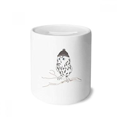 Imagem de DIYthinker Freehand – Caixa de cerâmica para guardar dinheiro com cabeça de coruja