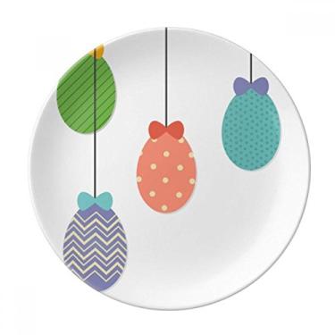 Imagem de Prato de ovos de porcelana decorativa para pendurar no Festival da Religião de Páscoa, Prato de jantar
