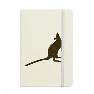 Imagem de Caderno de desenho de animal Canguru preto, capa dura oficial, diário clássico