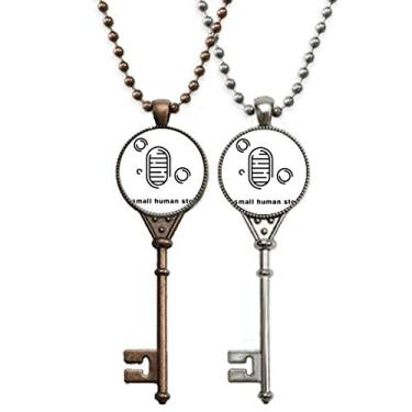 Imagem de OFFbb-USA Significância Simbólica Pegadas Chaveiro Colar Pingente Joias Decoração Casal