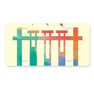 Imagem de DIYthinker Diferentes temperaturas, tubo de teste de química, placa de licença decoração de aço inoxidável para automóvel