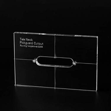 Imagem de Musiclily Pro CNC Preciso Acrílico Captador Braço Routing Template para Guitarra Routing Standard Tele Escudo Pickguard