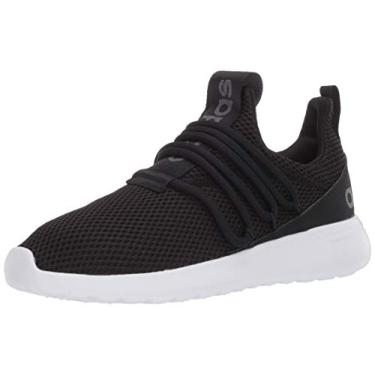 Imagem de adidas Tênis infantil infantil Lite Racer Adapt 3.0 sem cadarço casual - preto, Preto/Preto/Cinza, 16