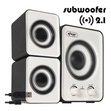 Imagem de Caixa Caixinha De Som Amplificada Para Pc Gamer Subwoofer