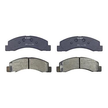 Imagem de Bosch BP756 QuietCast Premium Conjunto de Pastilhas de Freio a Disco Semimetálico para Ford: 1999-2000 F-250 Super Duty, 1999-2000 F-350 Super Duty; Dianteiro