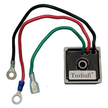 Imagem de Tuzliufi Retificador regulador de voltagem compatível com E-Z-GO EZGO Club Car Medalist Gas Golf Cart 4-Cycle Vehicles Columbia ParCar 2-Cycle TXT 27739-G01 27739G01 74510-85 3 fios 14,5V Novo Z115