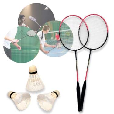 Imagem de Art Sport Kit Badminton Art Sport 2 Raquetes + 3 Petecas + Bolsa