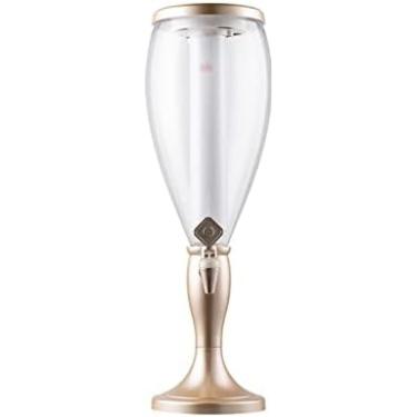 Imagem de Dispensador De Bebidas Em Torre De Cerveja Distribuidor De Cerveja De 1,5L Com Torneira Recipiente De Cerveja Comercial Com Sincelo Luminoso Removível E Lavável Dispensador De Torre De Cerveja Mul