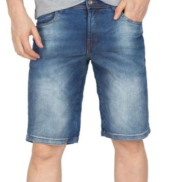 Imagem de Bermuda Slim Zune Jeans Masculina Com Elastano Casual   - Zafina