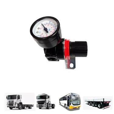 Imagem de REGULADOR PRESSAO COM MANOMETRO 0-12 BAR 1/4 BSP
