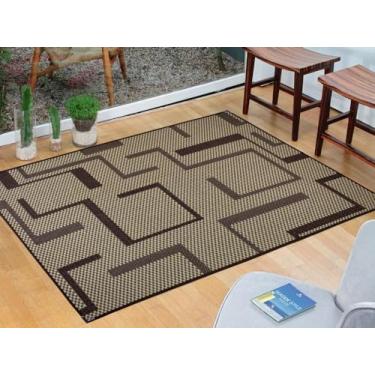 Imagem de Tapete De Sala Quarto Sisal Marrom Bege 1,50M X 2,00M Lancer