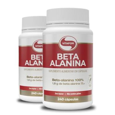 Imagem de Kit 2 Beta Alanina 500mg Vitafor 240 cápsulas