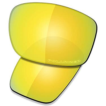Imagem de SAUCER Lentes de reposição premium e kits de borracha para óculos de sol Oakley Valve New 2014 OO9236 | Óculos de sol de alta defesa da Valve New 2014 Low Bridge Fit OO9243 - Ouro 24K polarizado