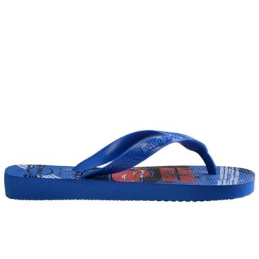 Imagem de Chinelo Havaianas Kids Cars (Azul Estrela, BR, Criança de 9 a 12 anos, Faixa Numérico, 35, 36)