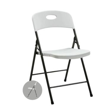 Imagem de Cadeira Dobrável Com Assento E Encosto Plástico Member's Mark (Branco)