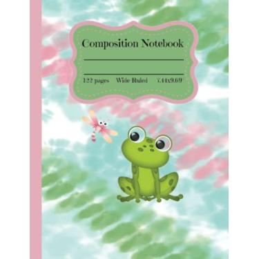 Imagem de Caderno de composição: um caderno de composição de sapo para meninas de 8 a 12 anos
