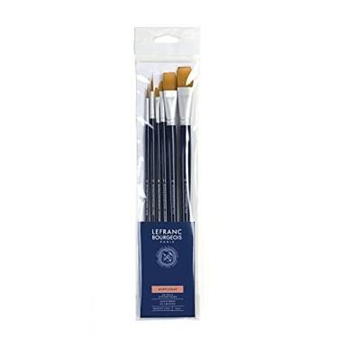 Imagem de Winsor & Newton PINCEL LEFRANC C/6 300235 CABO LONGO/SINTETICO, Multicolorido, 3 Pinsel