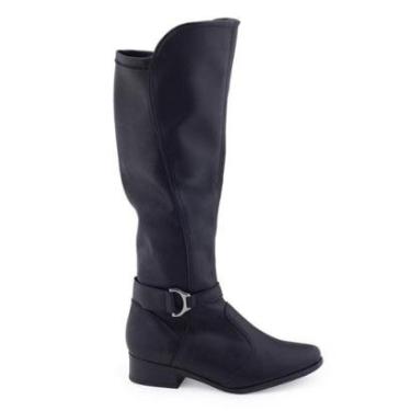Imagem de Bota Piccadilly 650073 stretch soft cano longo salto baixo-Feminino