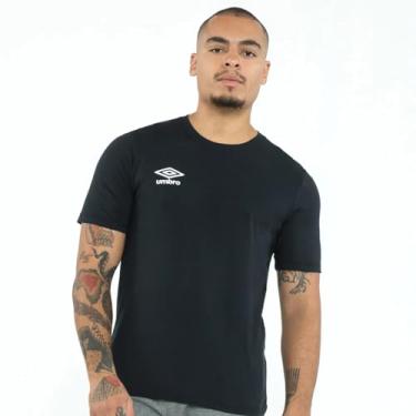 Imagem de Umbro, Camiseta Masculina Umbro Essential Algodão Cor:Preto;Tamanho:G