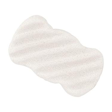 Imagem de Esponja Facial de Fibra Vegetal, Lavável, Reutilizável, Portátil, Limpeza Facial, Esfoliante, Banho para Pele Sensível, Adultos e Crianças (Branco longo ondulado (seco))