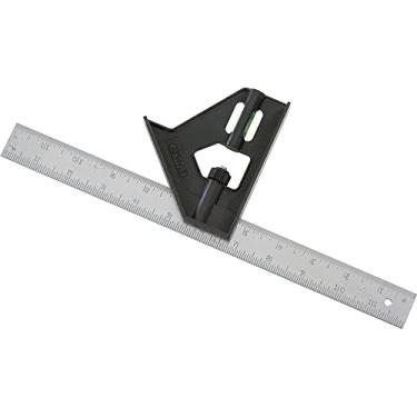Imagem de STANLEY Esquadro Combinado 12 Polegadas (305mm), Ideal para Verificar Ângulos de 90° e Nivelar Superfícies, Modelo 46-012