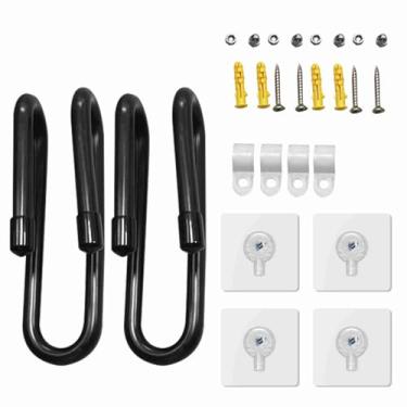 Imagem de Cabide de Parede para Skate, Rack de Montagem Em Parede de Liga de Alumínio Economiza Espaço, Capacidade de Carga de 8 Kg, Adequado para Exibição de Armazenamento de Skate Em (1)