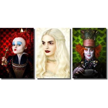Imagem de Kit Quadros Decorativos Alice No Pais Das Maravilhas
