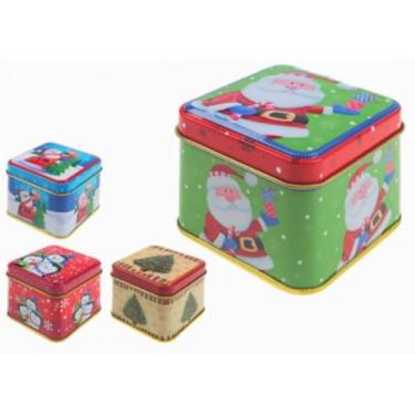 Imagem de Kit 04un Latinhas Natal Decorada C/ Bombom Ferrero Rocher