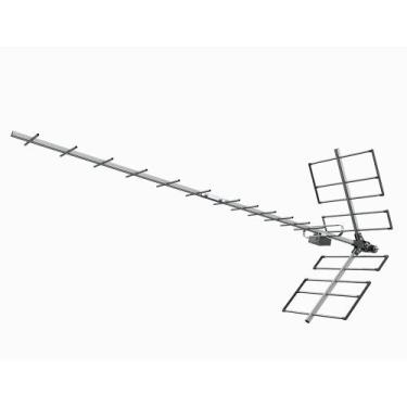 Imagem de Antena Uhf Digital Yagi-Alto Ganho Proeletronic Prohd-1118 18Dbi