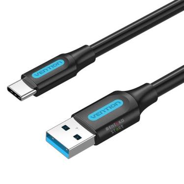 Imagem de Cabo USB C 3.0 Rapido Carregamento Celular 25cm Vention