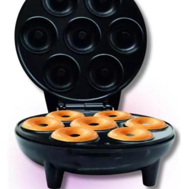 Imagem de Mini Máquina De Fazer Donuts Rosquinhas 7 Furos 110v - TIME, Preto