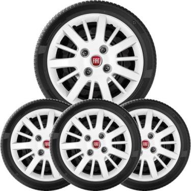 Imagem de Jogo 4x Calota Fiat Siena e Palio 2009 a 2010 aro 13 074cb - grid