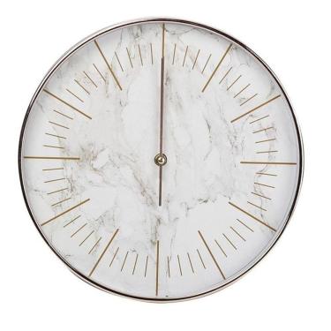 Imagem de Relógio De Parede Rose Gold 30cm Fundo Em Desenhos De Mármore