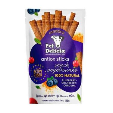 Imagem de Snack Pet Delícia Vegetariano Blueberry para Cães 120g