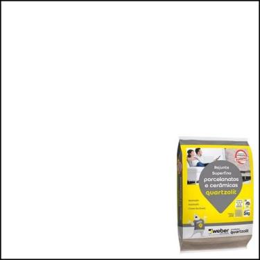 Imagem de Rejunte Superfino Porcelanatos e Cerâmicos 5Kg - Quartzolit, Branco